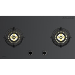 B-IN GAS HOB F.BRASS MATT BLA. 2 BURNERS