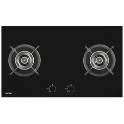 B-IN GAS HOB F.BRASS BLA. 2 BR 78X46CM