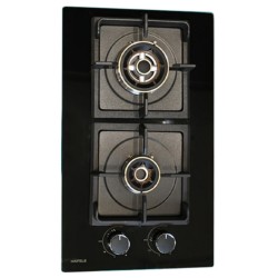 B-IN GAS HOB BL.300X520MM 2 BURNER